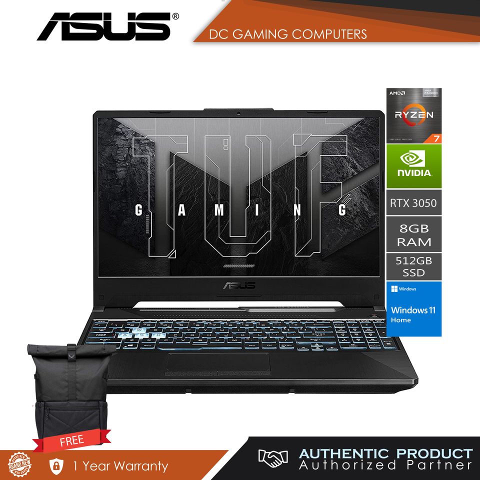 ASUS TUF Ryzen 7 x RTX 3050 Gaming Laptop | Graphite Bl