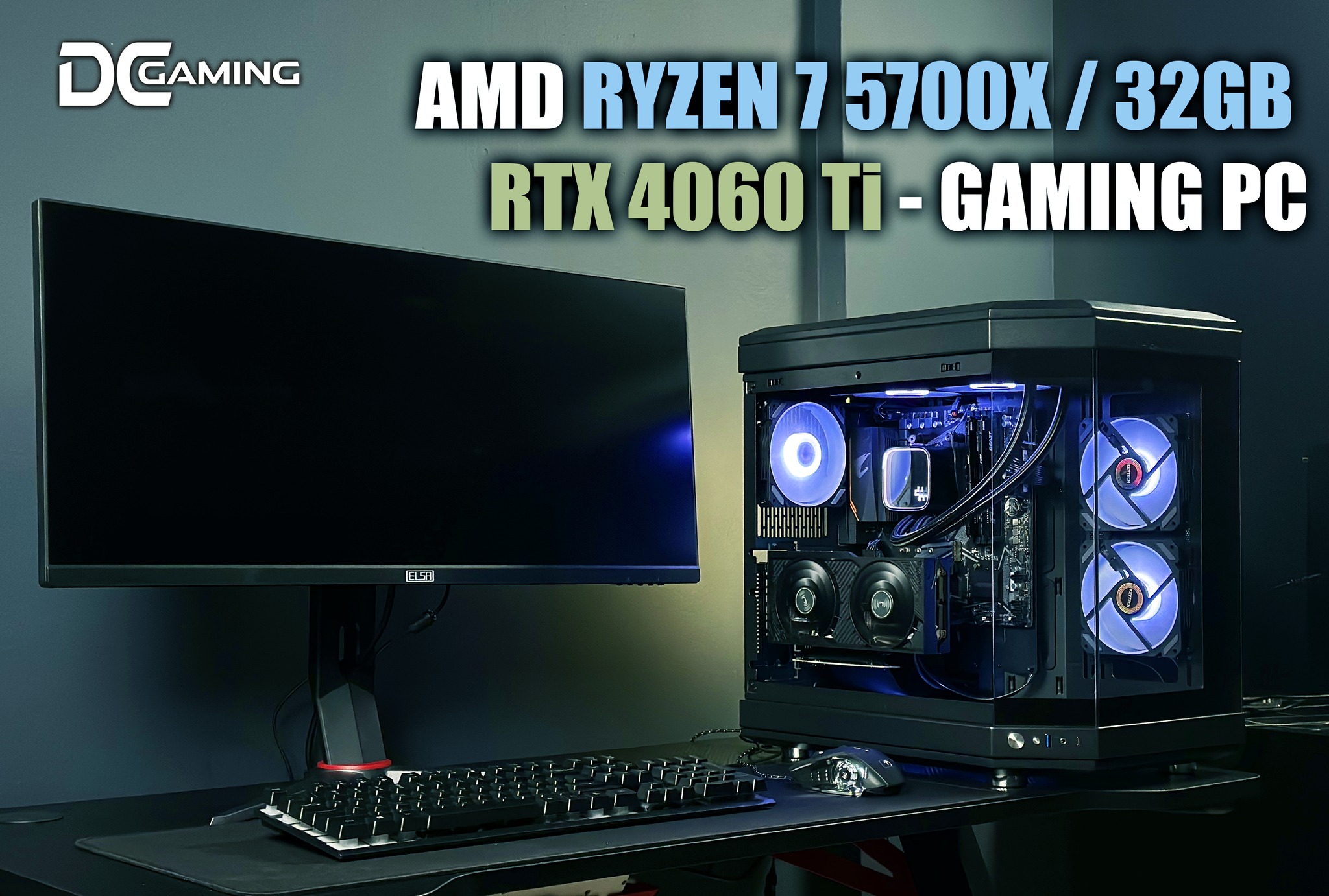 AMD RYZEN 7 5700X / 32GB / RTX 4060 Ti | DESKTOP PACKAGE