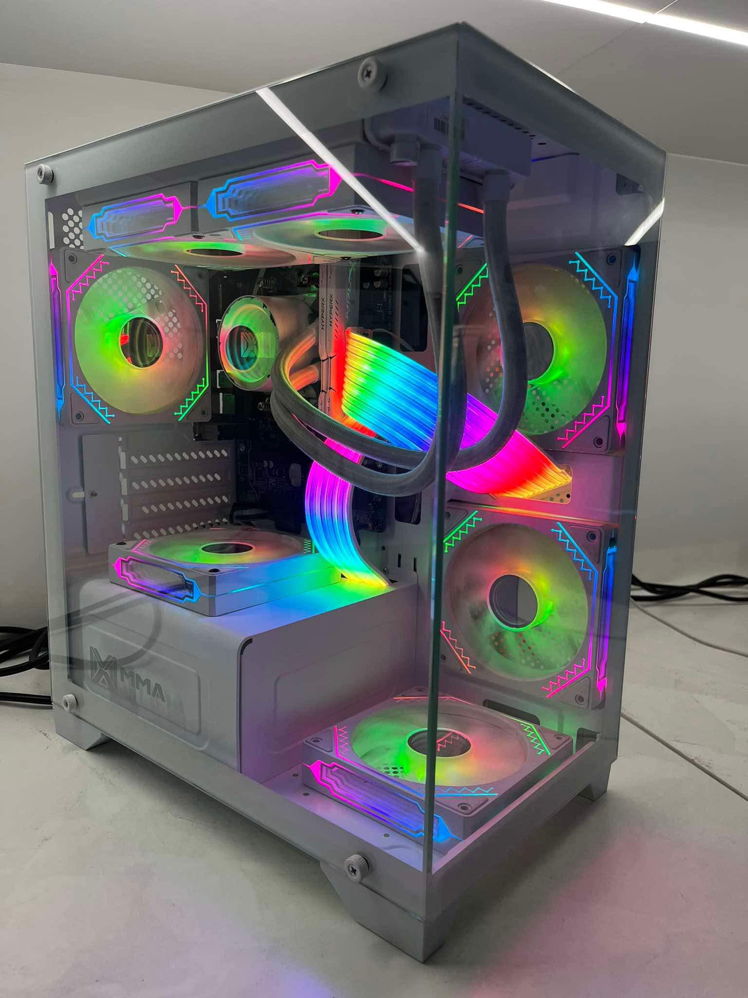 MMA SR 68 Glass MATX Chasis | WHITE