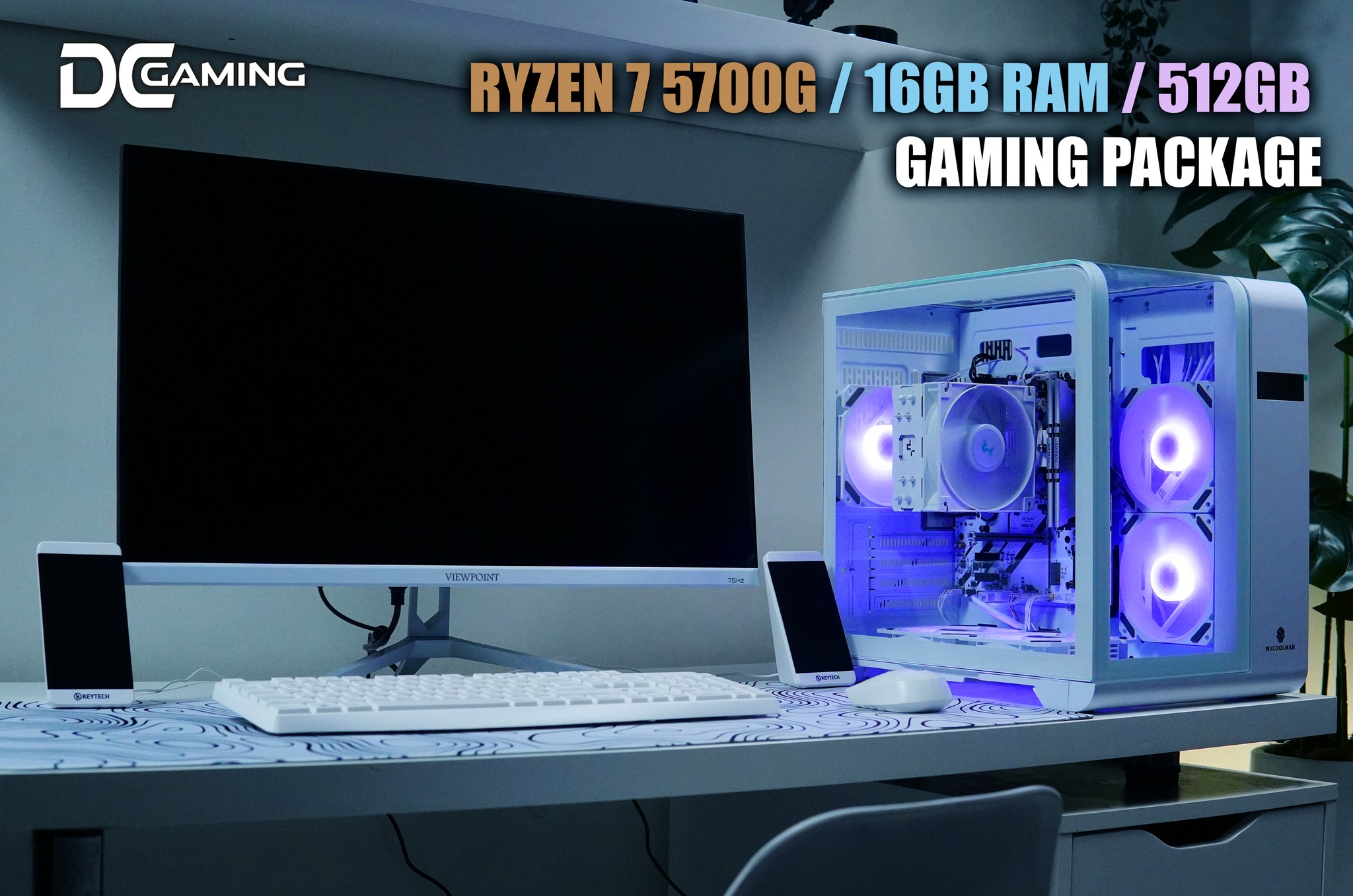 AMD Ryzen 7 5700G x 16GB RAM | UltraWhite | DESKTOP PACKAGE