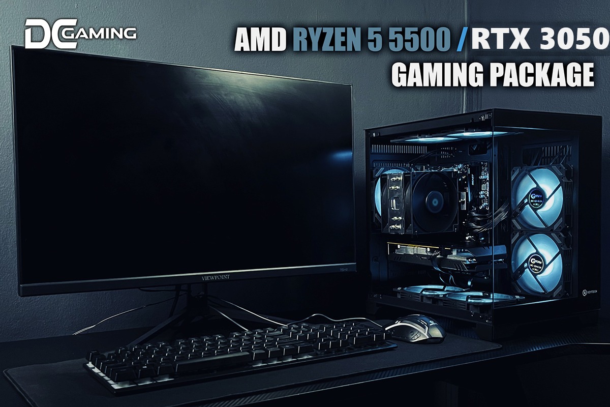 AMD R5 5500 x RTX 3050 6GB | Black Cube PC Build