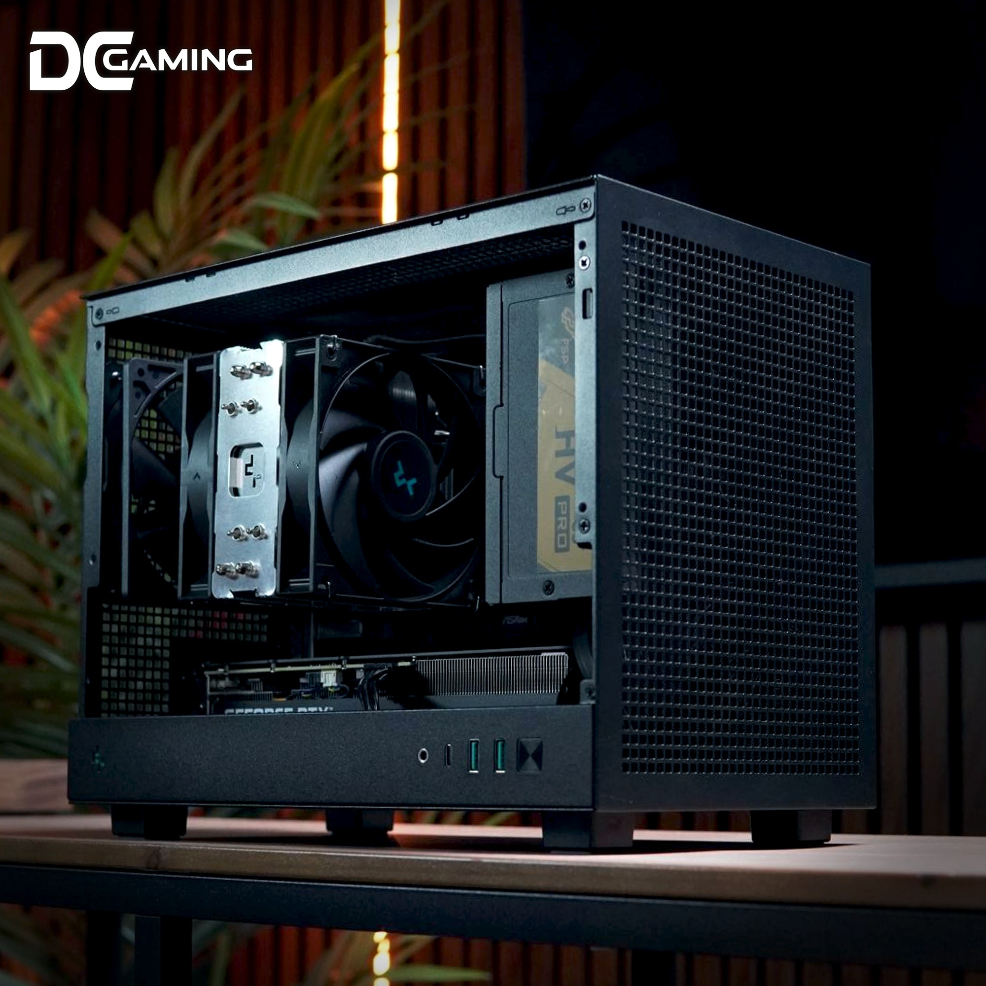 AMD Ryzen 5 5600 | RX 7600 8GB - ITX Blackout - Gamer / Editors PC Build