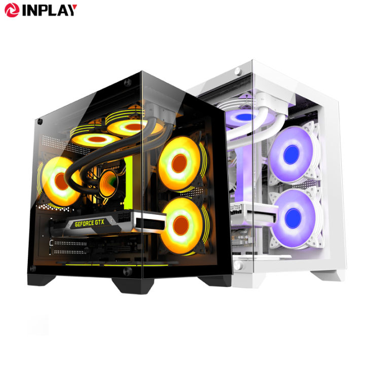 Inplay Seaview S100 - BLACK Micro ATX Gaming Pc Case