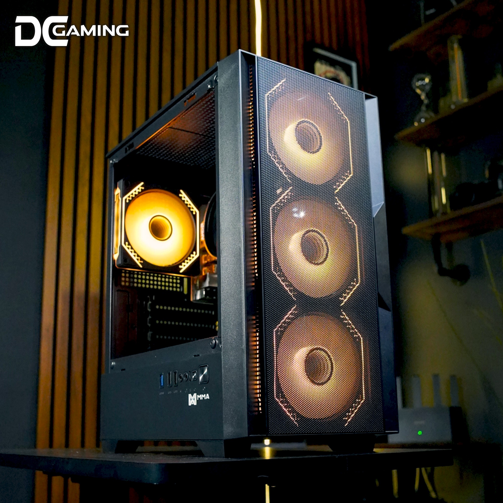 MMA MH208 - MATX Gaming Chasis | BLACK