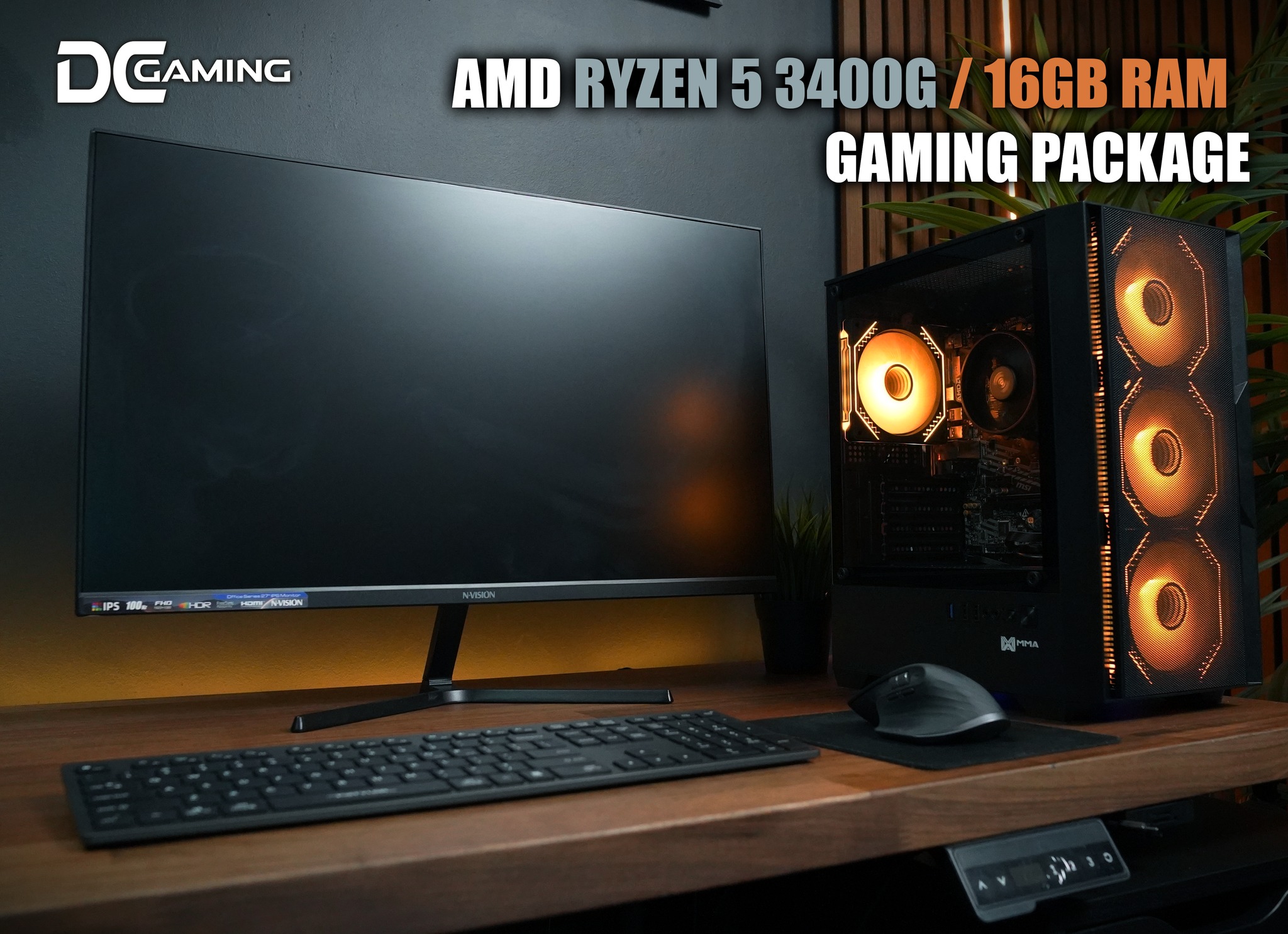 AMD R5 3400G x 16GB RAM | DESKTOP PACKAGE