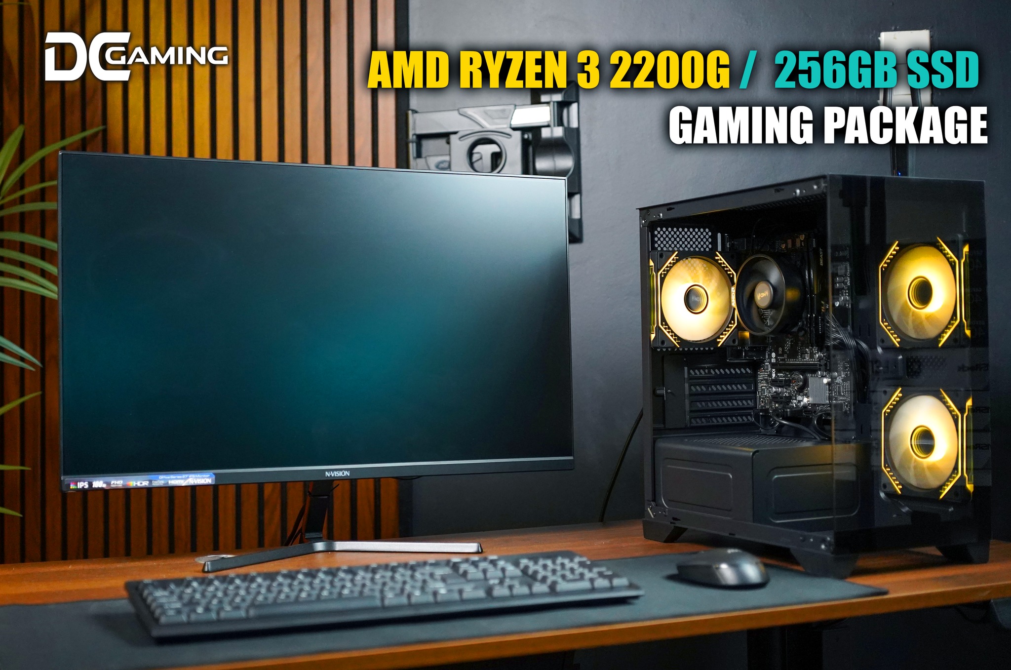 AMD RYZEN 3 3200G x 8GB | Black-Out Budget - PC Build
