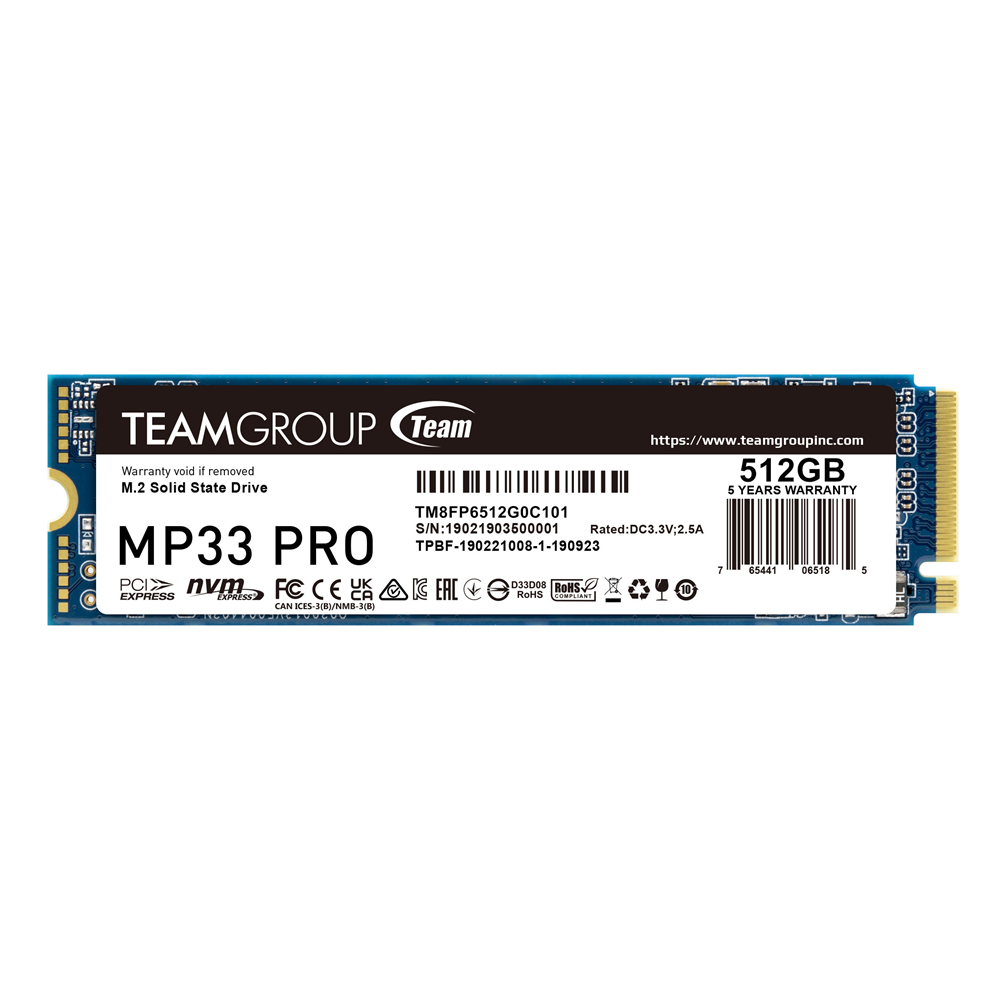 512GB Teamgroup MP33 PRO NVME