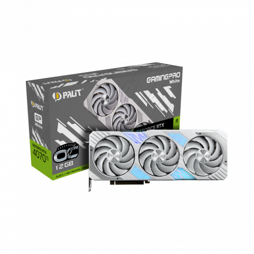 PALIT  RTX4070TI GAMINGPRO WHITE OC 12GB NED407TV19K9-1043W