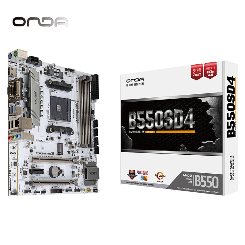 Onda B550m VH White Mobo