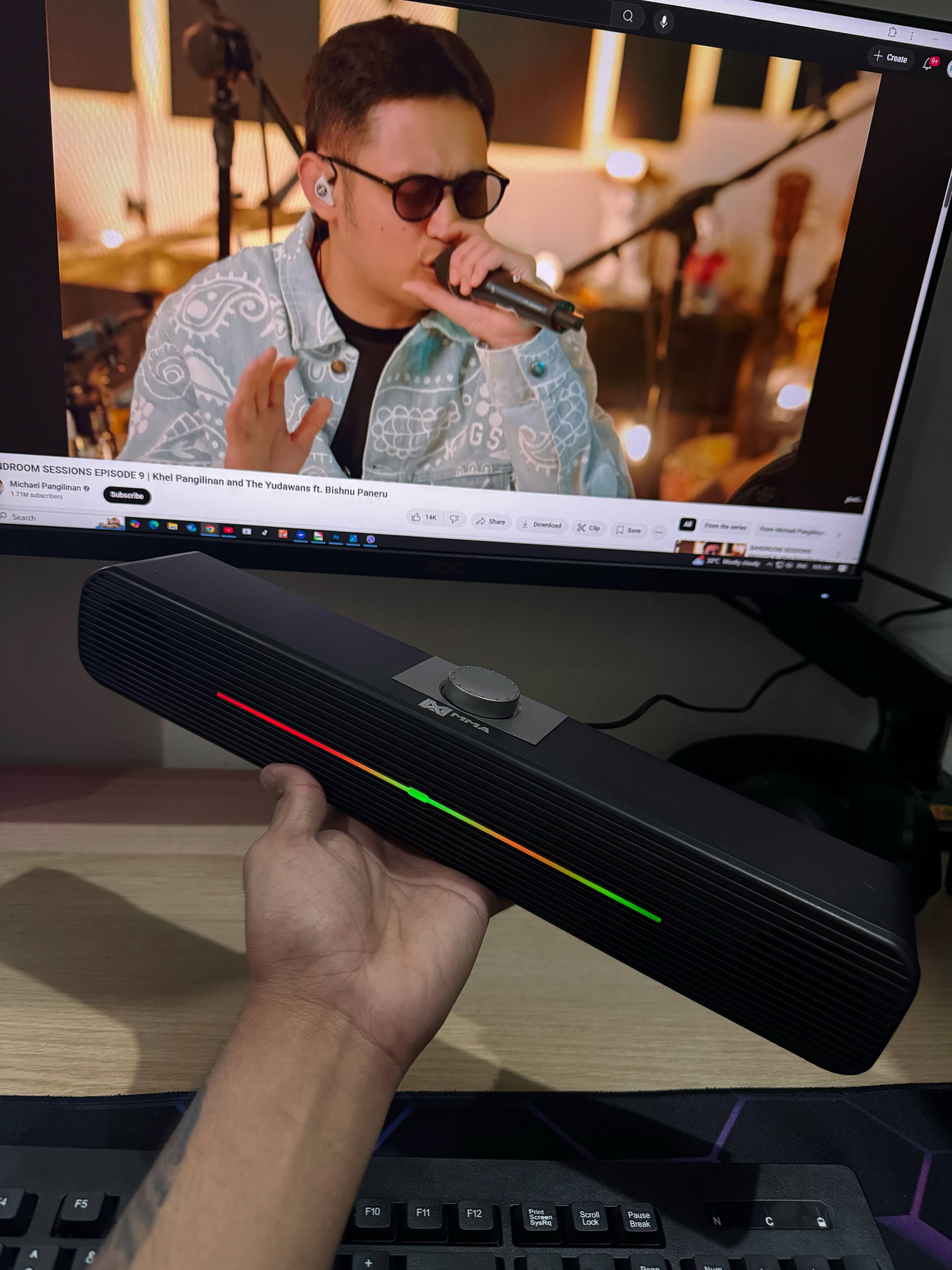 MMA Speaker Mini Soundbar | BLACK