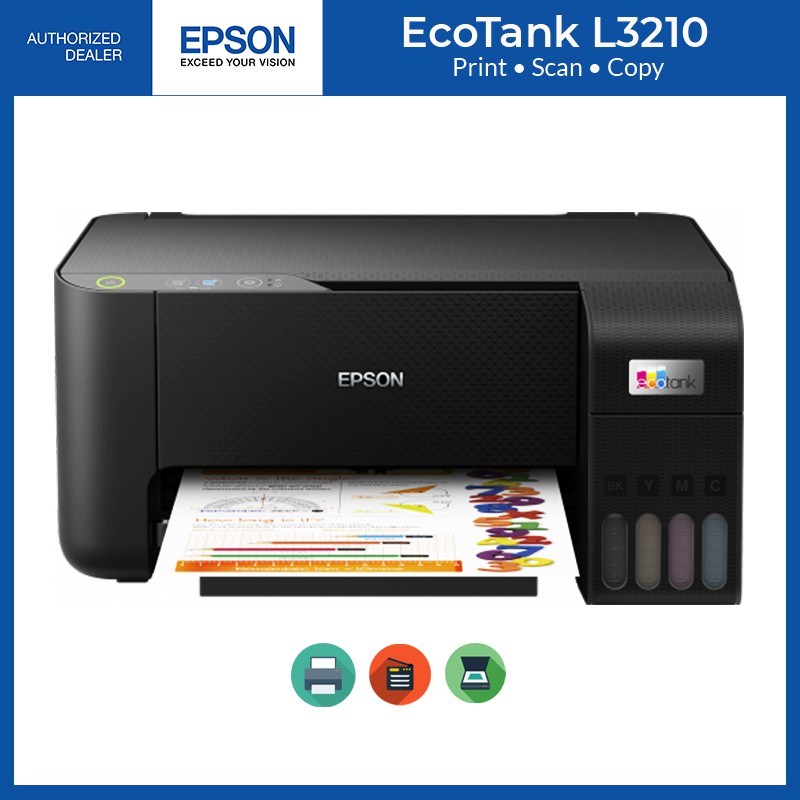 Epson L3210	3 in 1 Printer/Copy/Scan 