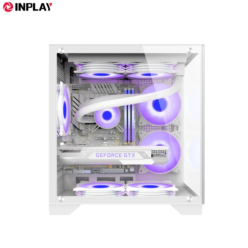 Inplay Seaview S100 - WHITE Micro ATX Gaming Pc Case