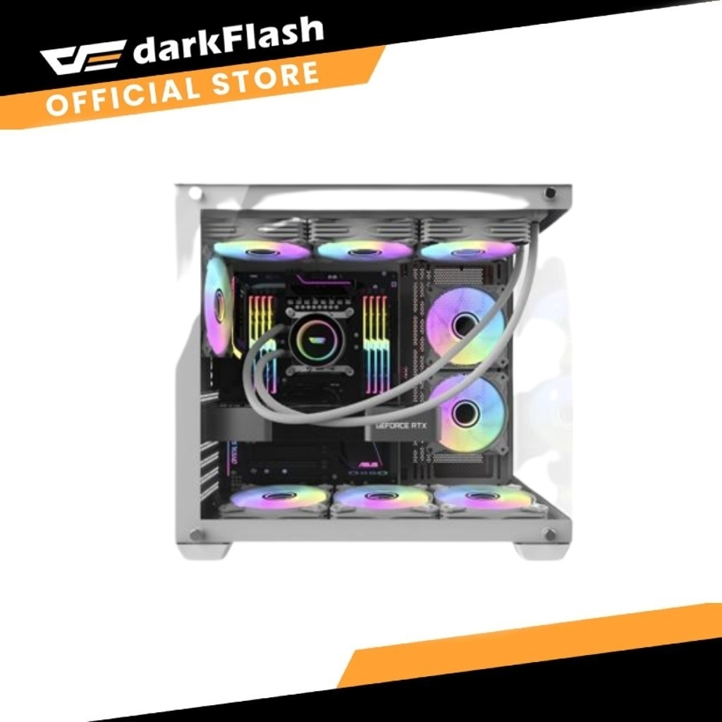 DARKFLASH C285MP EXQUISITE M-ATX - WHITE