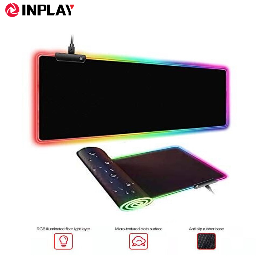 Inplay RS-07 RGB Gaming Mouse Pad Anti-Slip Rubber Waterproof 800*300mm High Quality Mouse pad